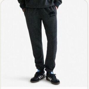 Roots Original Cotton Blend Sweatpant Fleece Pockets Drawcord Logo Soft Unisex L